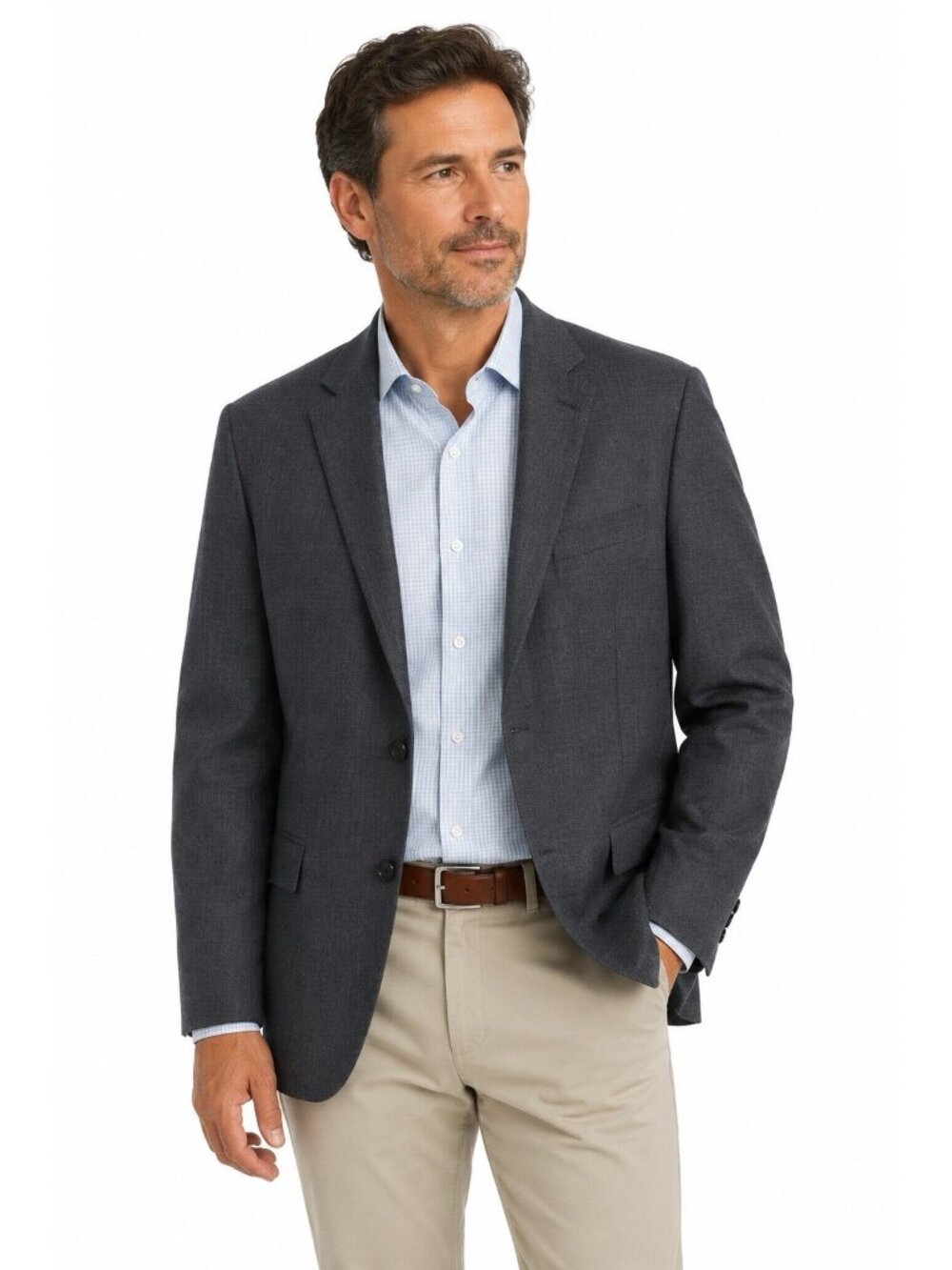PAUL BETENLY gray jacket blazer thomas 40L business casual 100% wool executive